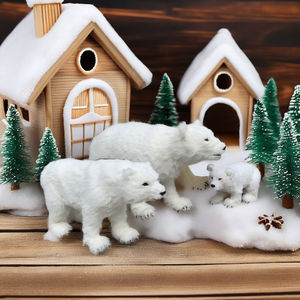 Ours Polaire Animé de Noël Taille Réelle pour Extérieur, Ornement Électrique avec Musique, Figurine et Jouet d'Intérieur de Noël - Product Image 3