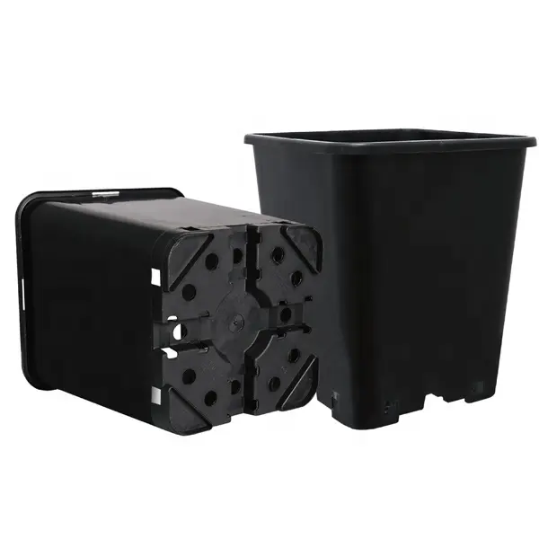 Pot pépinière en plastique noir, 2 / 3 gal, pour plantes, en promotion