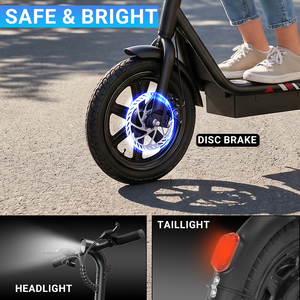 Trottinette électrique pliable mini DYU 350W avec moteur en alliage d'aluminium, siège et panier, pour les trajets urbains, entrepôt USA. - Product Image 4