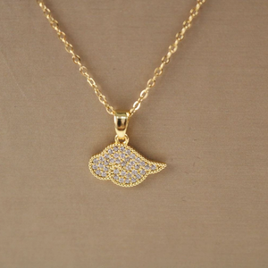 Commercio all'ingrosso squisita collana in acciaio inox placcatura in oro Non sbiadito nuvola moda stile alla moda per anniversario regalo di nozze - Product Image 3