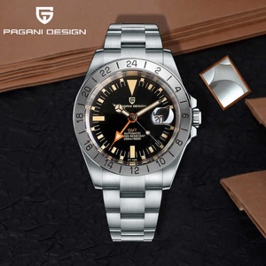 PAGANI DESIGN 1693 Brand Men's <b>Watch</b> Automatic Mechanical <b>Watch</b> GMT Stainless Steel Business Waterproof <b>Watch</b> - Product Image 2