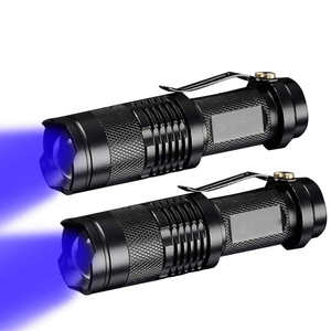 Mạnh mẽ mini tím <span class=keywords><strong>zoomble</strong></span> UV đèn pin uv <span class=keywords><strong>Torch</strong></span> 395nm 365nm UV LED ánh sáng màu đen cho thử nghiệm Ngọc Bích - Product Image 5