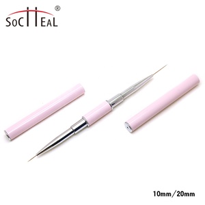 YALIXIN Stylo professionnel double-tête pour nail <span class=keywords><strong>art</strong></span> avec manche métallique, logo personnalisé, pour dessin et décoration d'ongles, 5MM-25MM - Product Image 6