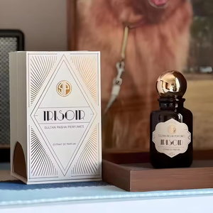 En stock, flacon de <span class=keywords><strong>parfum</strong></span> vide rond noir à sertir de luxe personnalisé, 30 ml, 50 ml, 100 ml, flacon de <span class=keywords><strong>parfum</strong></span> en verre pressurisé transparent avec boîte - Product Image 5