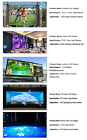 Módulo de Pantalla LED Interior SMD P3.9/P2.6/P4.8 de 500x1000 mm, Panel de Video Wall de Alto Brillo, Color Completo, HDR10+, Pantalla Publicitaria 8K