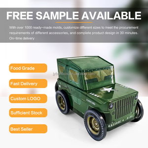JYB Lata de Metal con Diseño de Jeep, Ecológica, para Guardar Galletas, Dulces, Chocolate, Recipiente de Metal con Diseño de Jeep, Regalo de Cumpleaños para Niños - Product Image 4