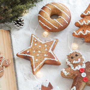 Nouvelle <span class=keywords><strong>d</strong></span>écoration <span class=keywords><strong>d</strong></span>'ambiance de Noël, <span class=keywords><strong>poudre</strong></span> adhésive flocon de neige, étoile à cinq branches, arbre de Noël, ornements en mousse suspendus - Product Image 4