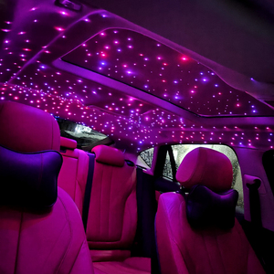 Kit de Fibres Optiques Étoiles Lumières RGB pour Plafond de <span class=keywords><strong>Voiture</strong></span>, <span class=keywords><strong>Ciel</strong></span> Étoilé de Toit avec Contrôle via Application Bluetooth et Musique, 600 Étoiles - Product Image 2