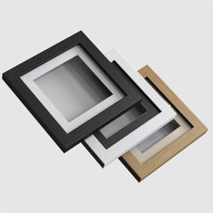 New <strong>Square</strong> Deep Shadow Box <strong>White</strong> Black Photo Picture <strong>Frames</strong> - Product Image 5