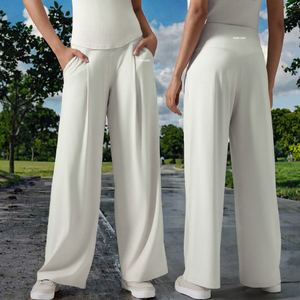 High Waist Wide Leg Yoga <b>Leggings</b> Printed Workout Pants Elastic Waist Ankle Length Quick Dry <b>Women</b> Gym Trousers - Product Image 3