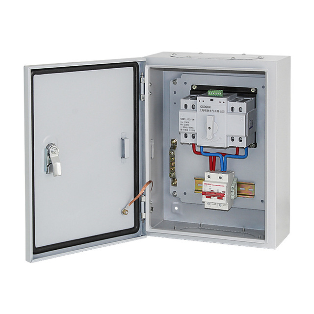 Low Voltage Mcb Box Electrical Equipment 4P 63A Control Box Cabinet ATS Distribution Box ATS Electrical Panel