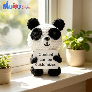 Muñeca de Ganchillo Personalizada al por Mayor para Halloween con Logotipo, Fabricante de Amigurumi Panda, Precio de Fábrica, OEM - Product Image 5