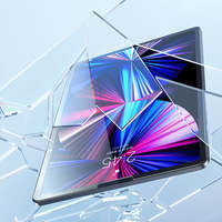 Pelindung Layar Kaca Tempered 9H HD Jernih Transparan Ultra Tipis Full Glue Anti Gores Tahan Air Grade AAA untuk iPad