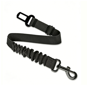 Correa de Nailon para Perro Ecológica, OEM/ODM, de Instalación Rápida, Longitud Ajustable, con Decoración de Cinta de Patrón Sólido, Cinturón de Seguridad para Asiento de Coche - Product Image 1