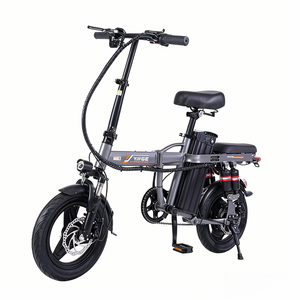 Vélo électrique pliable avec batterie au lithium, moteur à moyeu arrière, vitesses, pneus larges, pliage rapide, vélo électrique pour les trajets urbains - Product Image 1