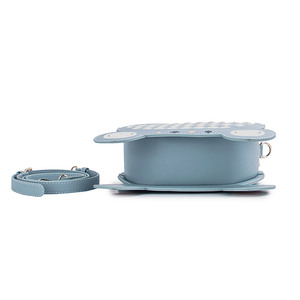 <span class=keywords><strong>Sac</strong></span> bandoulière <span class=keywords><strong>Cendrillon</strong></span> bleu clair, design citrouille 3D, motif rayé, mini <span class=keywords><strong>sac</strong></span> en PU durable avec fermeture magnétique - Product Image 6