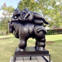 Célèbre statue de cheval Botero en bronze grandeur nature réplique cheval Medellin à vendre