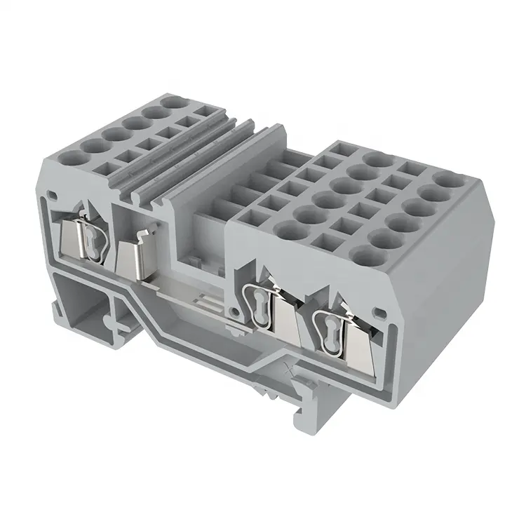 Produsen Profesional Kualitas Tinggi Plastik 8-9Mm Paduan Tembaga Din Rail Terminal Block