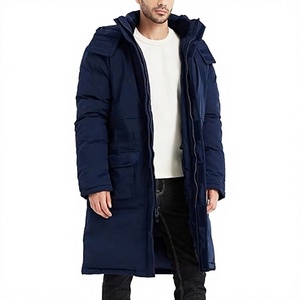 Men's <b>Extra</b> <b>Long</b> Parka Winter <b>Coat</b> with Hood Heavy Warm Puffer Jacket Water Resistant Outerwear for Cold Weather - Product Image 1