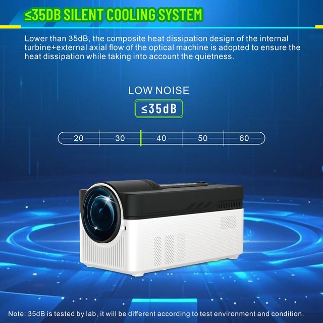 Affordable Smart Mini Projector 1080P 700 ANSI LCD Projector Auto Focus for Kids Room Bedroom Cinema