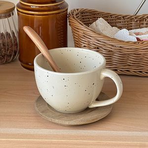 Nouveau produit en promotion : Tasse en céramique blanche unie en grès, personnalisable, en porcelaine économique, écologique, compatible lave-vaisselle et micro-ondes - Product Image 4