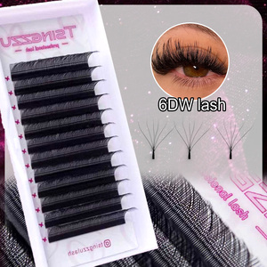 Extensions de cils auto-éventailantes TSINGZZU Easy Fan 0.07-D pour 20mm, volume <span class=keywords><strong>russe</strong></span> professionnel, en soie semi-faites à la main - Product Image 1