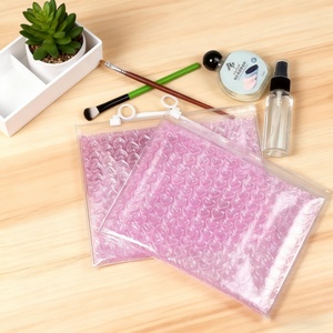 Commercio all'ingrosso a forma di cuore bollettini a bolle rosa blu busta di plastica chiusura lampo per imballaggio con chiusura lampo per spedizione postale Express - Product Image 4