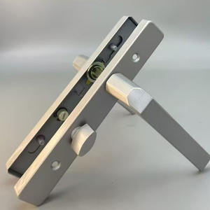 Ensembles de serrure de porte intérieure de toilette noire pour maison serrure à clés mécaniques en métal en aluminium pour porte en bois serrure de porte de salle de bain et poignée - Product Image 4