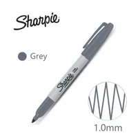 Marqueur de peinture Sharpie multicolore, pointe fine imperméable de 1 mm, marqueur permanent sans poussière, stylo pour gribouillage, écriture, papeterie