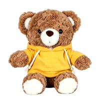 Ours en peluche personnalisé avec logo, jouet en peluche doux, animal en peluche réconfortant, impression personnalisée, cadeau promotionnel, expédition immédiate, anniversaire