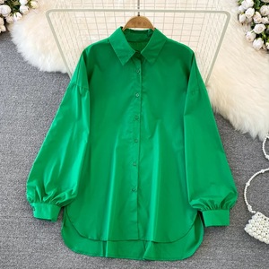 Grosir Kemeja Wanita Eropa dan Amerika Berkualitas Tinggi Terlaris Atasan Elegan Blus Wanita Ukuran Besar - Product Image 5