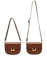 Handtasche für Damen Spaltleder Satteltasche Kontrastnähte Auf Lager Hersteller Private Label 2026