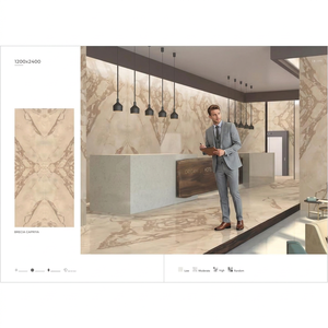 Losas de porcelana Onyx Calacatta White de 1200x2400 mm para proyectos de paredes y pisos de baños de lujo - Product Image 5