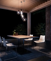 Chaise de salle à manger en plastique de style scandinave pour dortoir d'étudiant assorti de meubles de contrat de Offre Spéciale