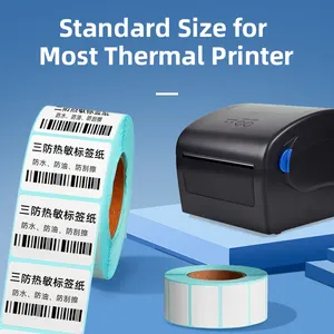Ltll Custom 30X30 Mm 1000 Vellen Oliebestendige Anti-Kras Waterdichte Printer Direct Thermisch Label Roll Verzendstickers