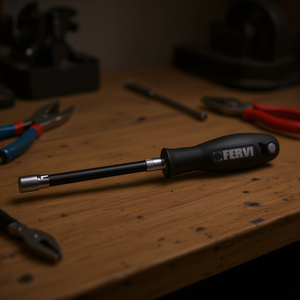 Llave de vaso flexible Fervi con mango de 10 mm de longitud L1 L3 para uso de precisión - Product Image 3