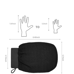 Leverancier 150D Viscose Turkse Exfoliërende Mitt Body Scrub Private Label Marokkaanse Hammam Handschoenen - Product Image 3