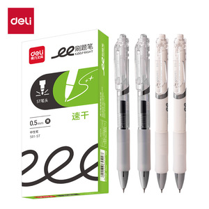 Deli S01-St Gel Pen 0.5Mm Black St Tip Quick Dry General Use - Product Image 1