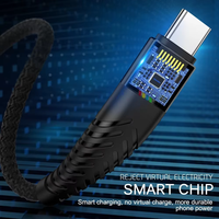 Type C Micro IOS 8 broches USB câble de chargeur rapide queue de poisson nylon tressé 3A type-c charge rapide cordon de synchronisation de données pour iPhone