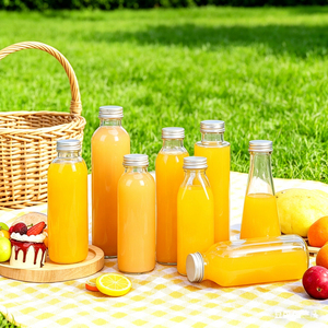 Botella de Vidrio Deportiva de 10oz, 14oz, 16oz para Kefir Casero, Agua, Té con Leche y Otras Bebidas, con Tapa de Acero Inoxidable - Product Image 1