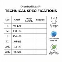 Ensemble assorti en molleton bouclette 380 GSM pour homme, OEM, 100 % coton délavé, survêtement oversize avec logo personnalisé au dos
