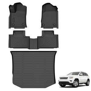 Accessoires d'intérieur Auto 3D tapis de sol de voiture TPE toutes saisons doublure de coffre pour Jeep <span class=keywords><strong>Grand</strong></span> Cherokee 2016-2021 - Product Image 1