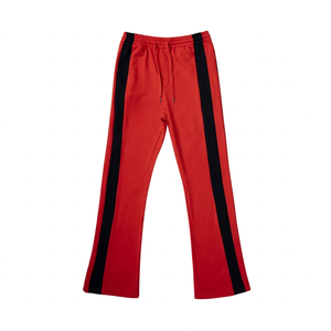 Flared Leg Sweatpants For <b>Men</b> With Soft Cotton Fabric <b>Men</b> Wide Leg <b>Flare</b> Sweatpants With Side Pockets Best Quality <b>Mens</b> Pant - Product Image 1