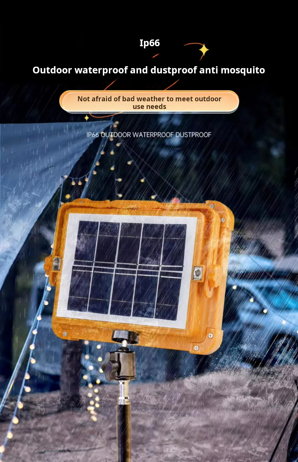 IP65 High Power Solar Rechargeable LED Floodlight - Foshan Billion Light - Professional Emergency Li