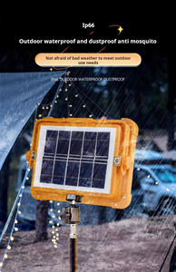 Projecteur LED solaire rechargeable haute puissance IP65 pour mécanicien, <span class=keywords><strong>camping</strong></span>, pêche, <span class=keywords><strong>réparation</strong></span> automobile, corps de lampe en plastique, alimentation type-c - Product Image 6