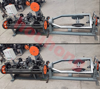 Machine de fabrication de fil barbelé galvanisé à haute résistance entièrement automatique HouHong HH pour la défense des frontières, avec moteur PLC et roulement à engrenages