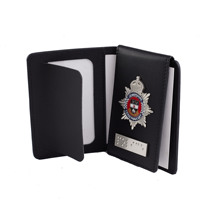 Porte-badge en métal multifonctionnel personnalisé pour homme, style professionnel, fait main, en cuir PU, avec sérigraphie, cadeaux promotionnels