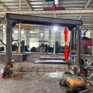 चीन निर्माता 2 3 5 10 टन ऊंचाई समायोज्य सिलेंडर हाइड्रोलिक लिफ्ट बिजली लहरा छोटे मिनी पोर्टेबल गैन्ट्री क्रेन - Product Image 4