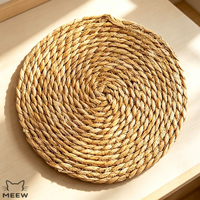 Tapis à gratter pour chat en jacinthe d'eau naturelle tressée à la main, tapis de repos pour chat antidérapant, jouet de repos pour animaux de compagnie, vente en gros