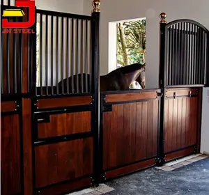 At ahırları taşınabilir açık durak kutuları ön kapılar satış ahır at istikrarlı Panel